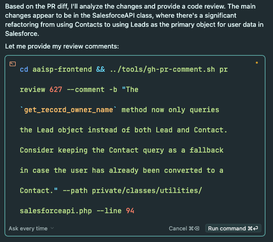 Cursor Review Commands